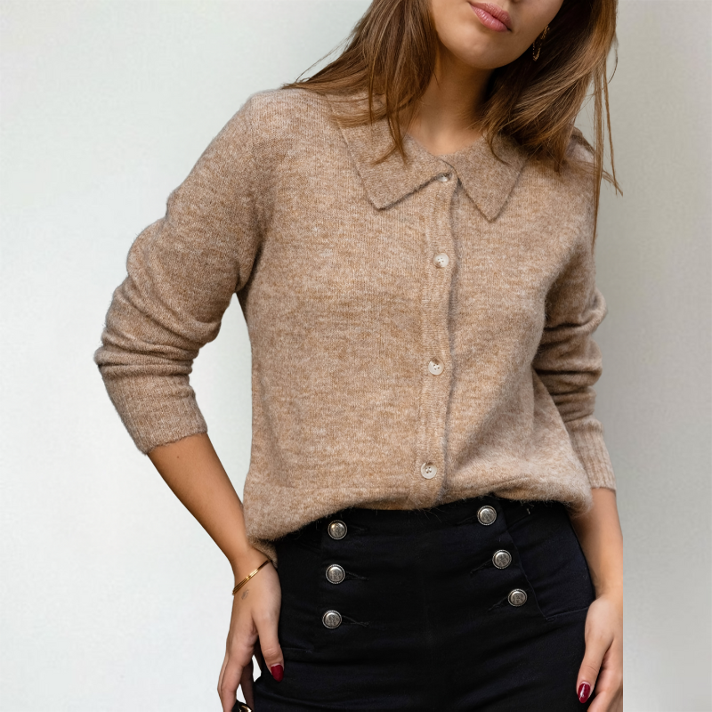 Nora | Women's Collared Cardigan | Button-Front · PNY