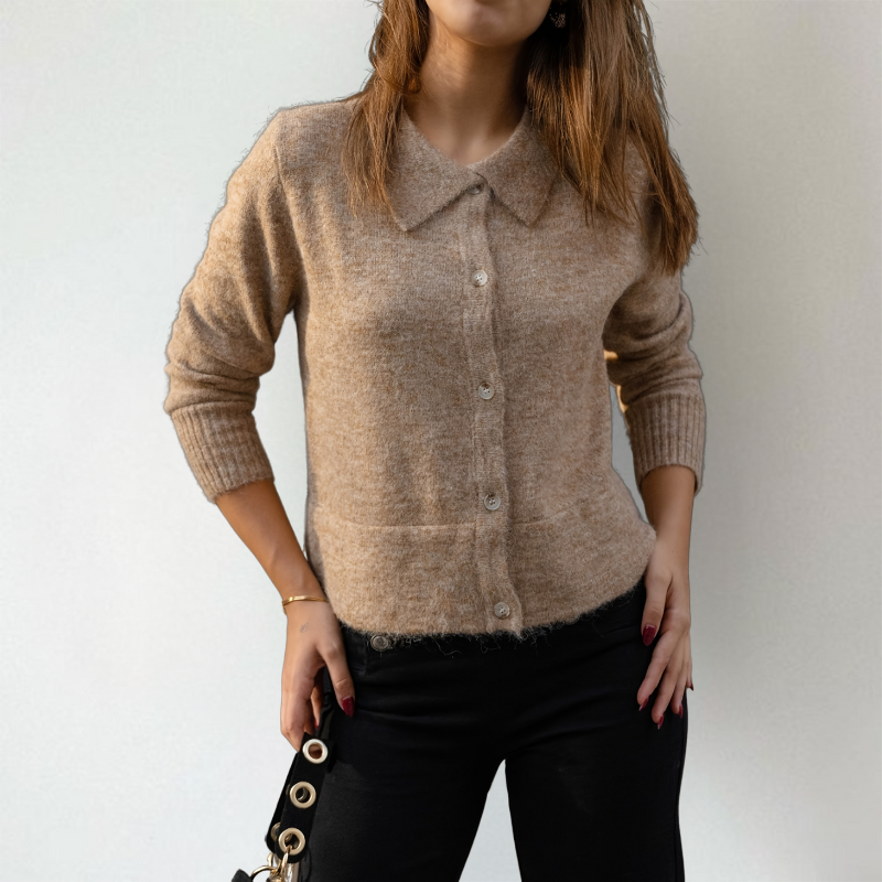 Nora | Women's Collared Cardigan | Button-Front · PNY