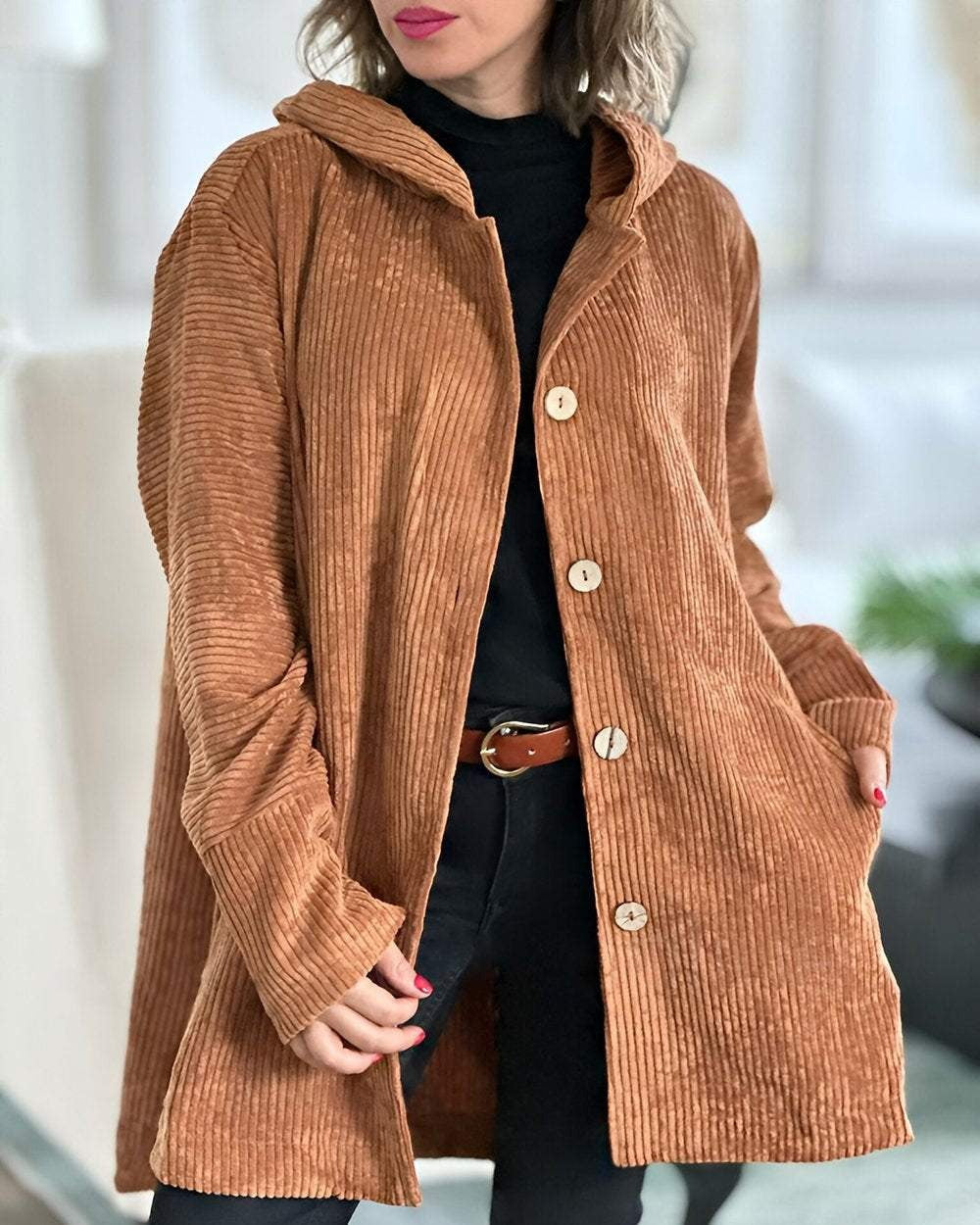Nora | Women's Corduroy Jacket | Button-Front · PNY