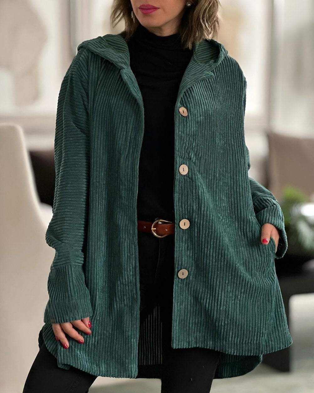 Nora | Women's Corduroy Jacket | Button-Front · PNY
