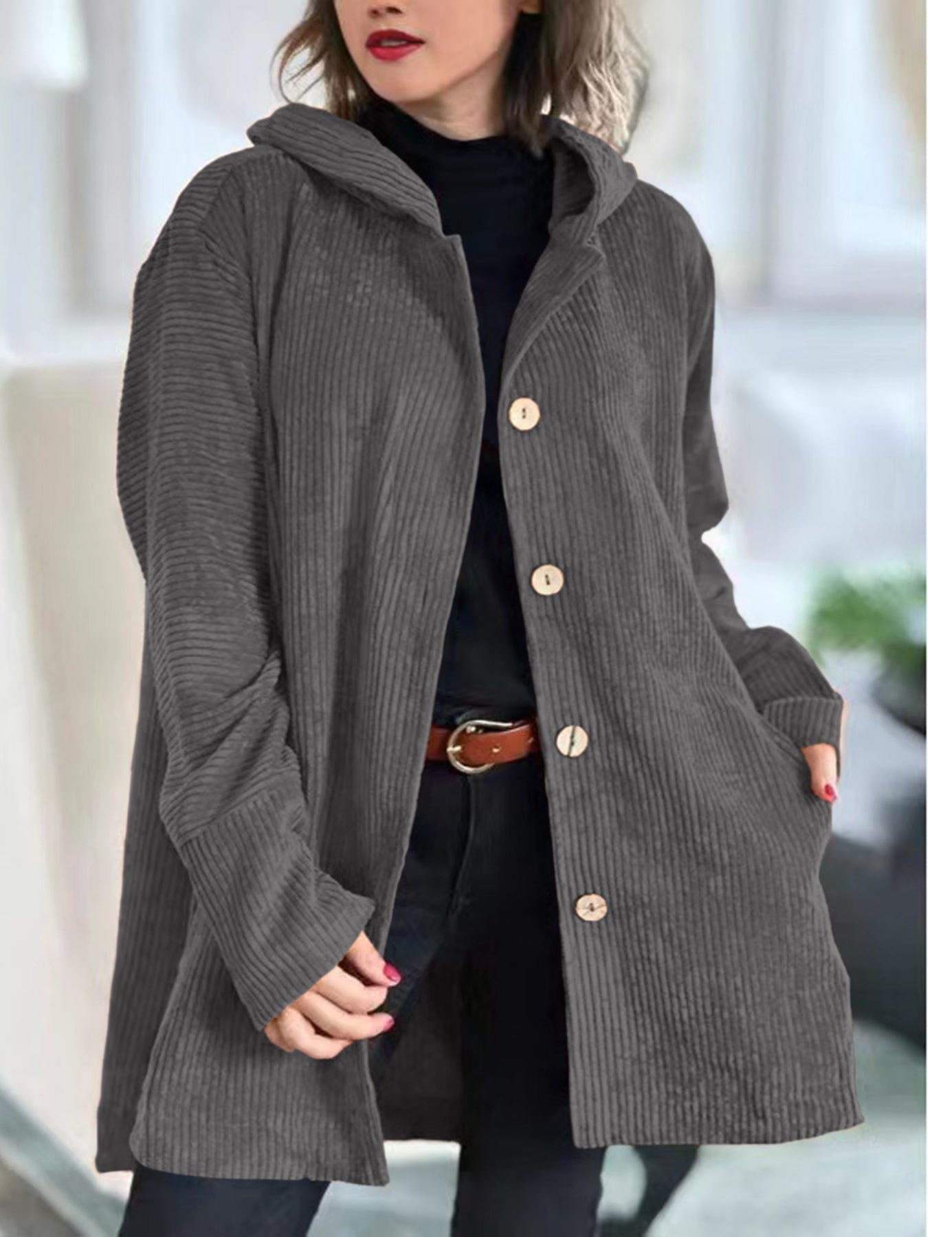 Nora | Women's Corduroy Jacket | Button-Front · PNY