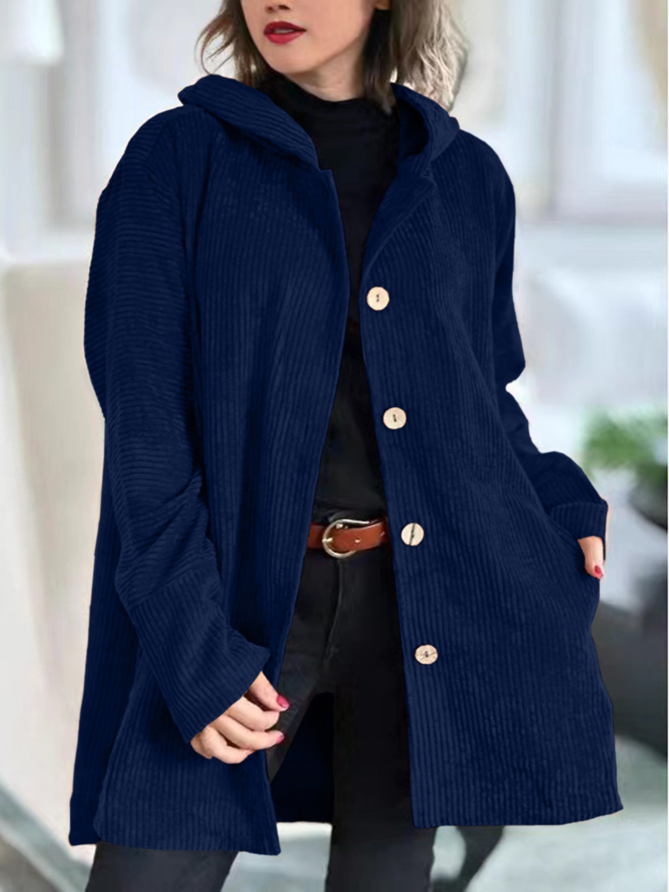 Nora | Women's Corduroy Jacket | Button-Front · PNY
