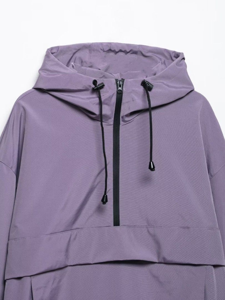Nora | Women's Half-Zip Anorak | Hooded · PNY