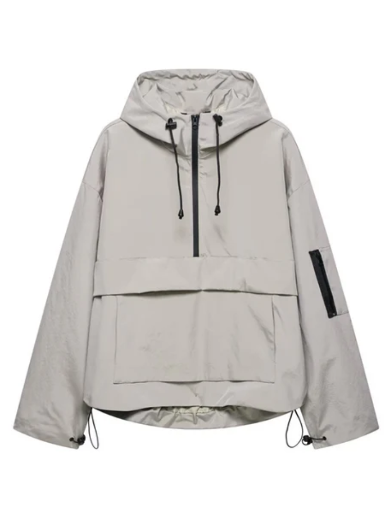 Nora | Women's Half-Zip Anorak | Hooded · PNY