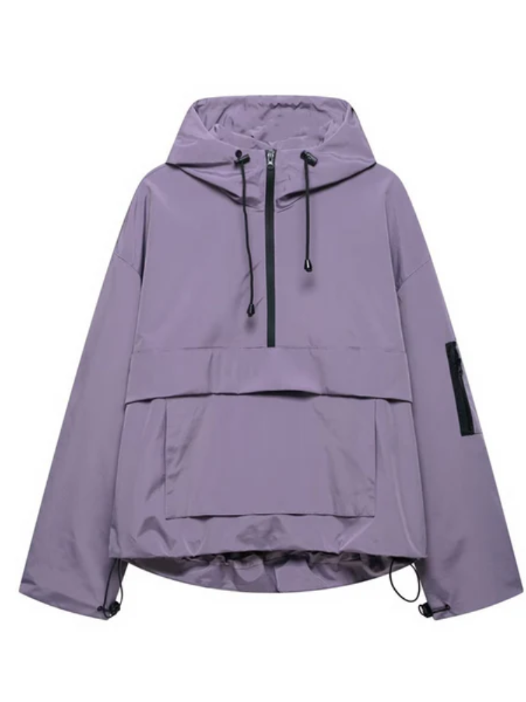 Nora | Women's Half-Zip Anorak | Hooded · PNY