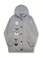 Nora | Women's Hooded Cardigan | Sheep Embroidery · PNY