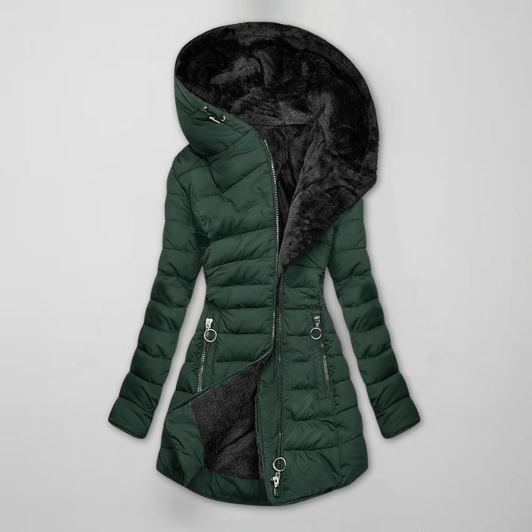 Nora | Women's Hooded Puffer Jacket | Fleece-Lined · PNY