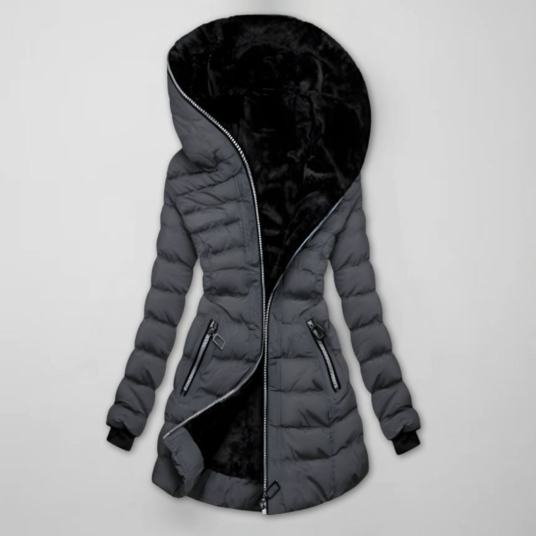 Nora | Women's Hooded Puffer Jacket | Fleece-Lined · PNY