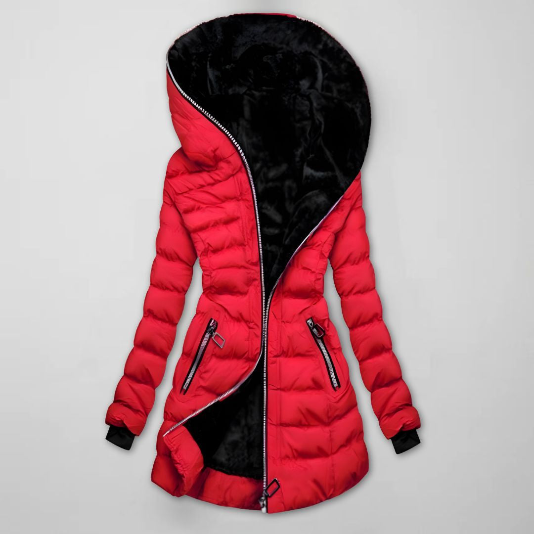 Nora | Women's Hooded Puffer Jacket | Fleece-Lined · PNY