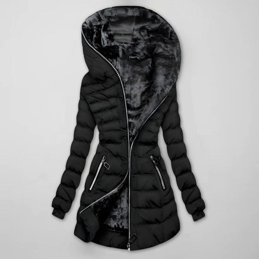 Nora | Women's Hooded Puffer Jacket | Fleece-Lined · PNY