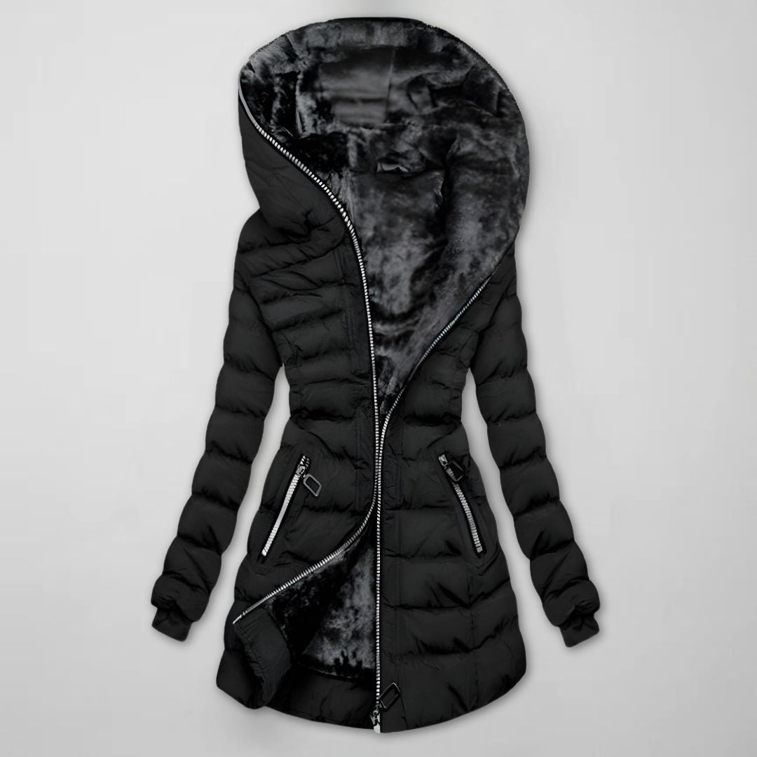 Nora | Women's Hooded Puffer Jacket | Fleece-Lined · PNY