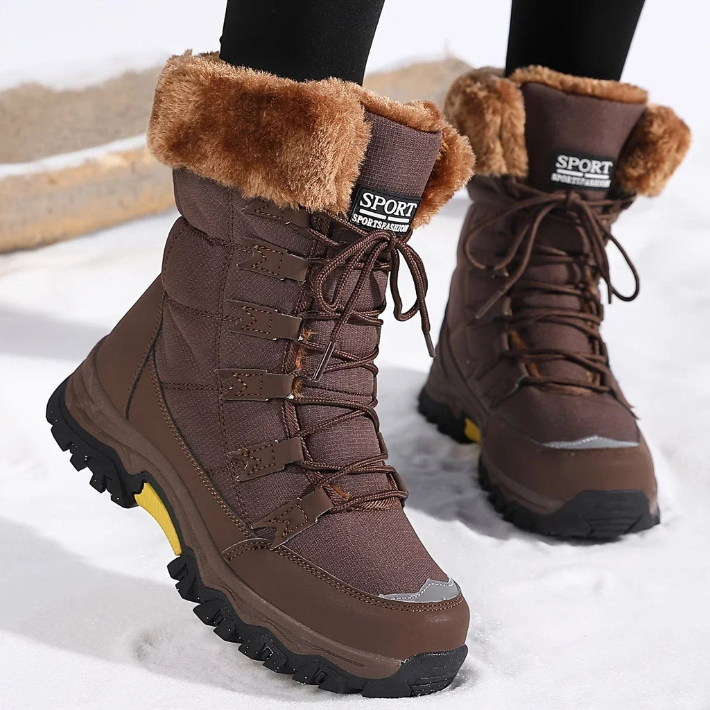 Nora | Women's Lace-Up Snow Boots | Fur-Lined · PNY