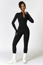 Nora | Women's Long-Sleeve Jumpsuit | Half-Zip · PNY