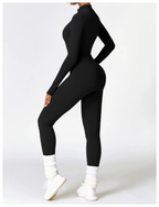Nora | Women's Long-Sleeve Jumpsuit | Half-Zip · PNY