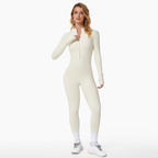 Nora | Women's Long-Sleeve Jumpsuit | Half-Zip · PNY