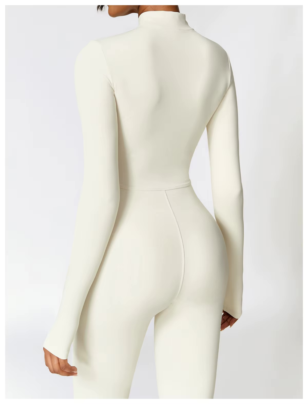 Nora | Women's Long-Sleeve Jumpsuit | Half-Zip · PNY