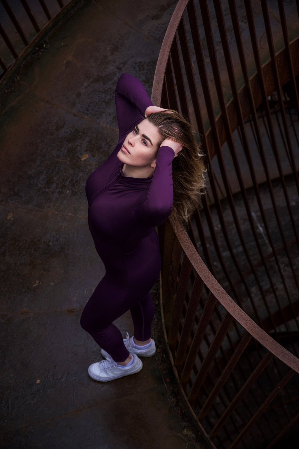 Nora | Women's Long-Sleeve Jumpsuit | Half-Zip · PNY