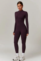 Nora | Women's Long-Sleeve Jumpsuit | Half-Zip · PNY