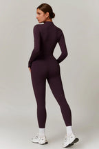 Nora | Women's Long-Sleeve Jumpsuit | Half-Zip · PNY