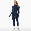 Nora | Women's Long-Sleeve Jumpsuit | Half-Zip · PNY