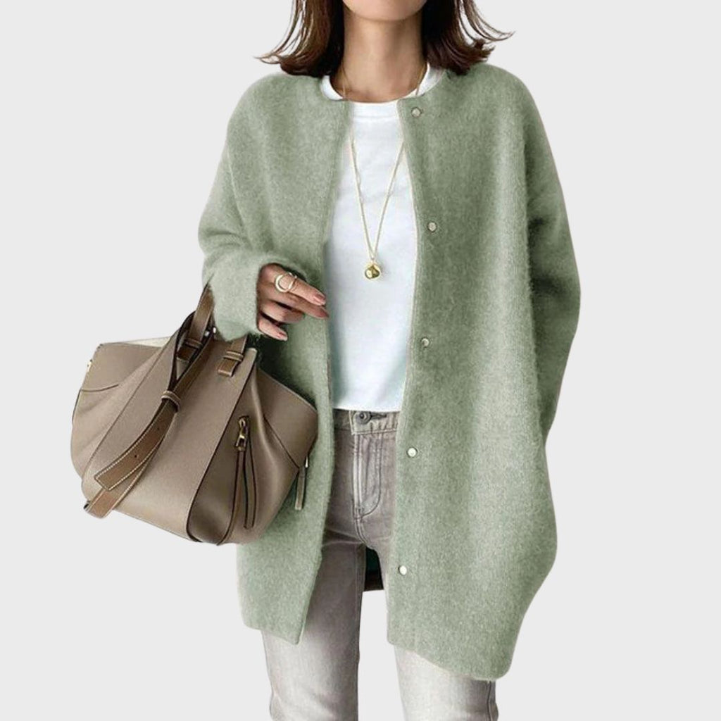 Nora | Women's Longline Cardigan | Button-Front · PNY