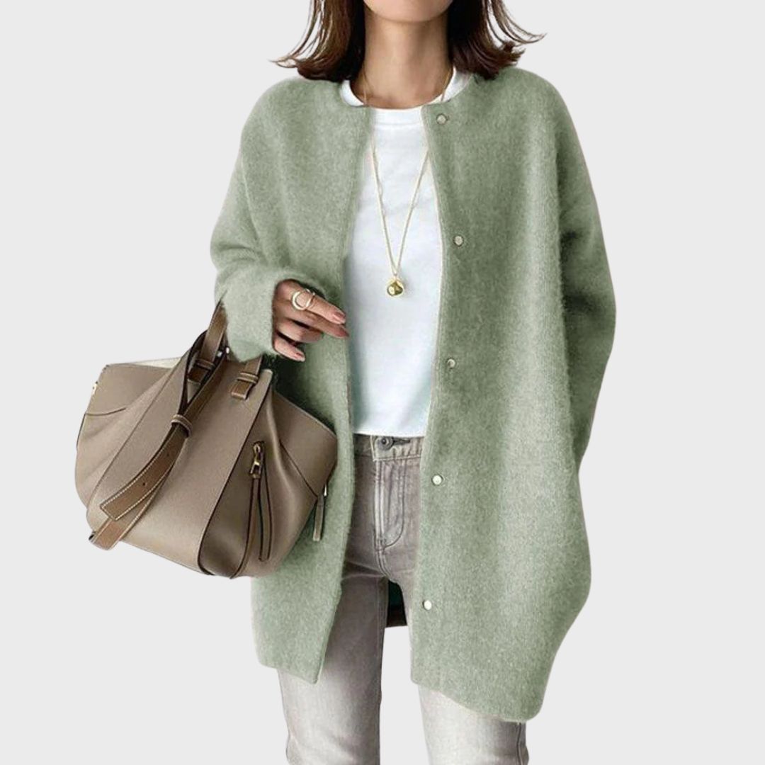 Nora | Women's Longline Cardigan | Button-Front · PNY