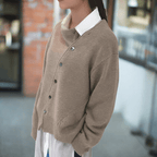 Nora | Women's Oversized Cardigan | Asymmetric Buttons · PNY