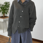 Nora | Women's Oversized Cardigan | Asymmetric Buttons · PNY