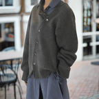 Nora | Women's Oversized Cardigan | Asymmetric Buttons · PNY