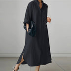 Nora | Women's Oversized Shirt Dress | Button-Front · PNY
