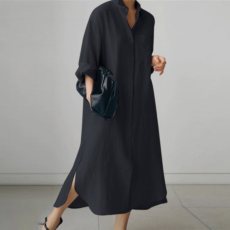 Nora | Women's Oversized Shirt Dress | Button-Front · PNY