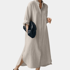 Nora | Women's Oversized Shirt Dress | Button-Front · PNY