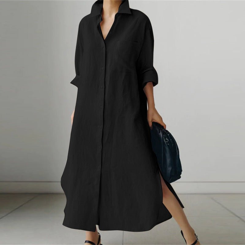 Nora | Women's Oversized Shirt Dress | Button-Front · PNY