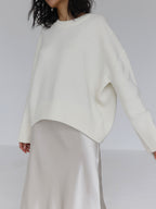 Nora | Women's Oversized Sweater | Ribbed Trim · PNY