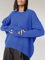 Nora | Women's Oversized Sweater | Ribbed Trim · PNY