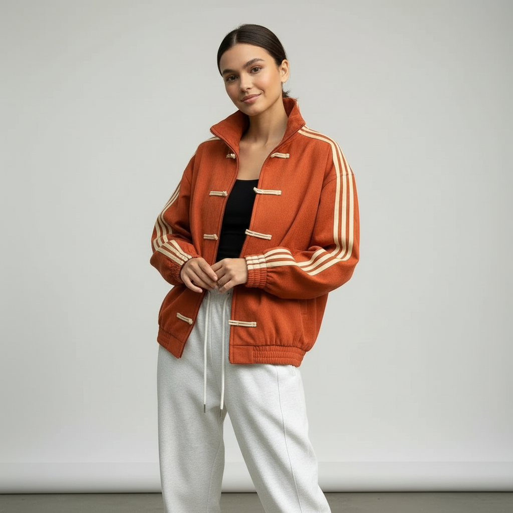 Nora | Women's Oversized Track Jacket | Side Stripes · PNY