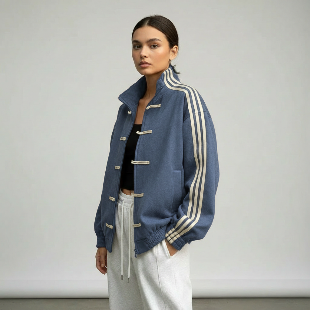 Nora | Women's Oversized Track Jacket | Side Stripes · PNY