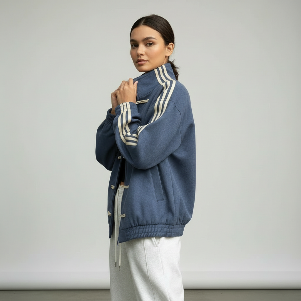 Nora | Women's Oversized Track Jacket | Side Stripes · PNY