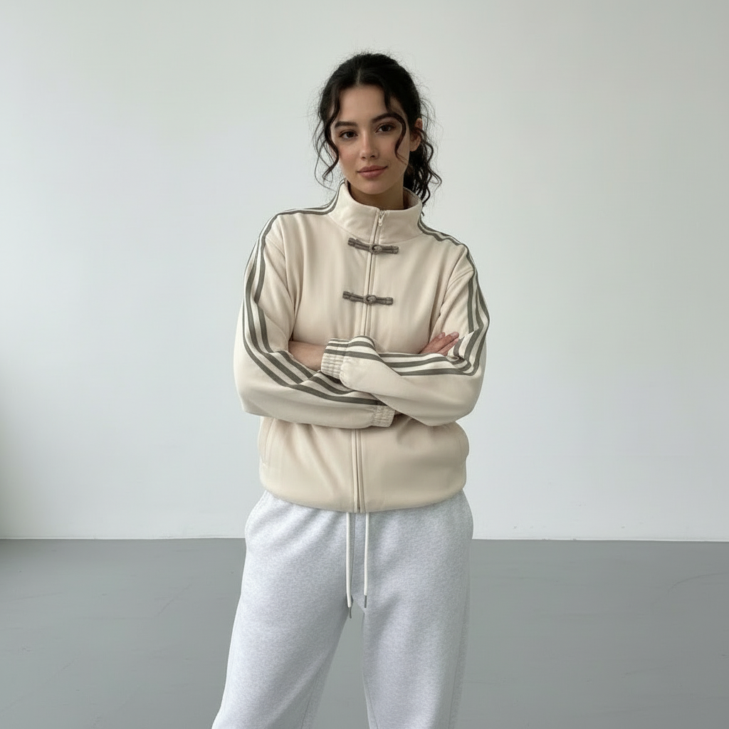 Nora | Women's Oversized Track Jacket | Side Stripes · PNY