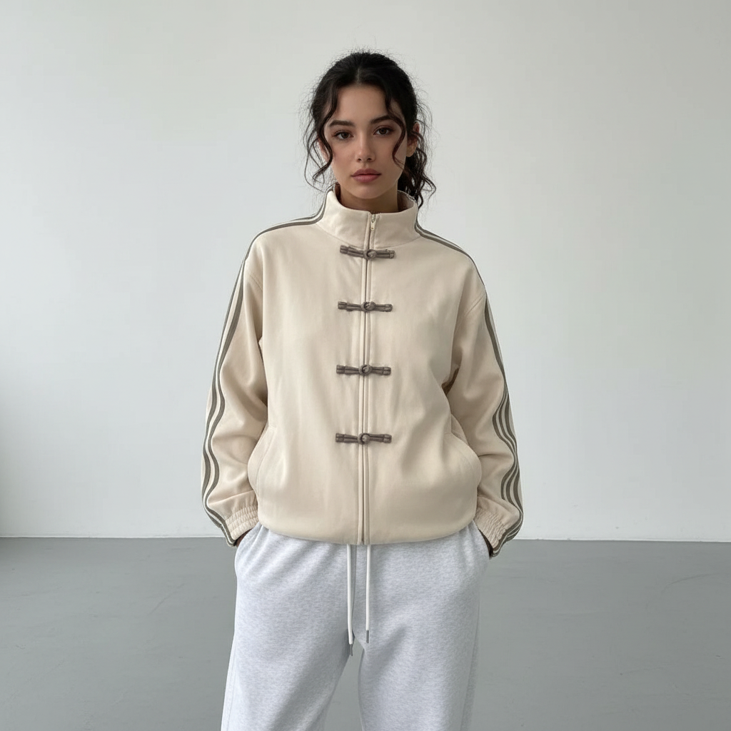 Nora | Women's Oversized Track Jacket | Side Stripes · PNY
