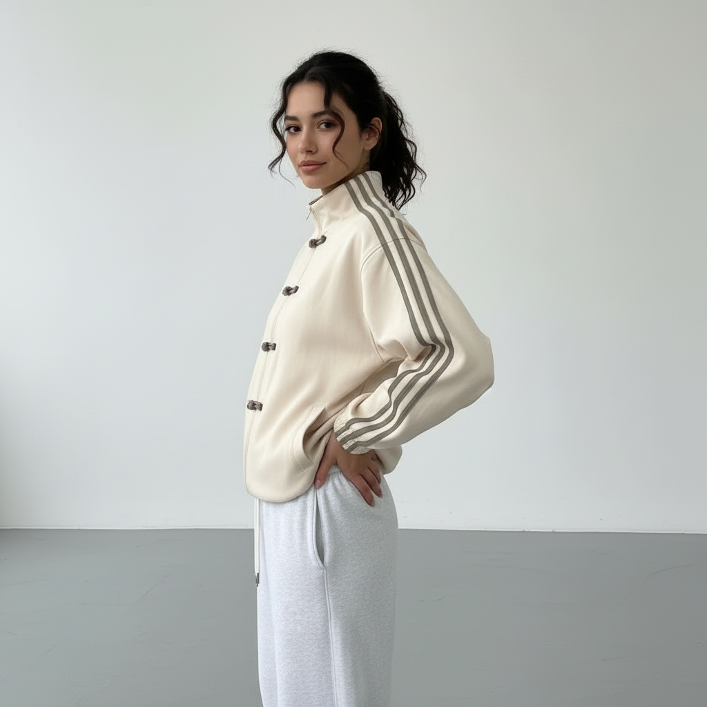 Nora | Women's Oversized Track Jacket | Side Stripes · PNY