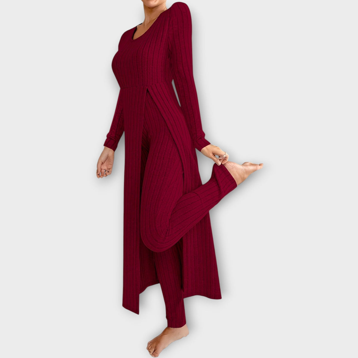 Nora | Women's Ribbed Loungewear Set | Knit · PNY