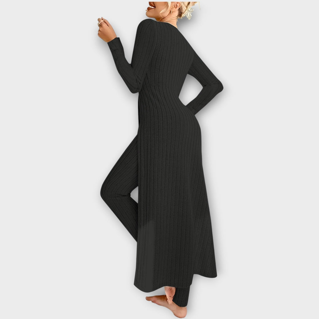 Nora | Women's Ribbed Loungewear Set | Knit · PNY