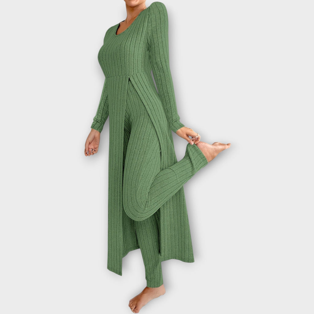 Nora | Women's Ribbed Loungewear Set | Knit · PNY
