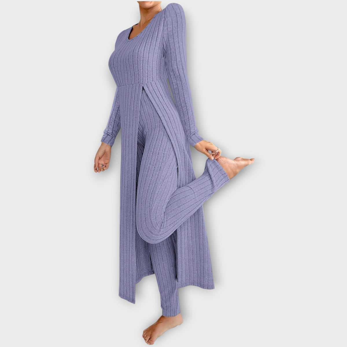 Nora | Women's Ribbed Loungewear Set | Knit · PNY
