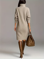 Nora | Women's Ribbed Sweater Dress | Button Placket · PNY