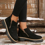 Nora | Women's Side-Zip Ankle Boots | Suede · PNY