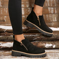 Nora | Women's Side-Zip Ankle Boots | Suede