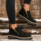 Nora | Women's Side-Zip Ankle Boots | Suede · PNY