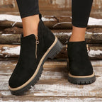 Nora | Women's Side-Zip Ankle Boots | Suede · PNY